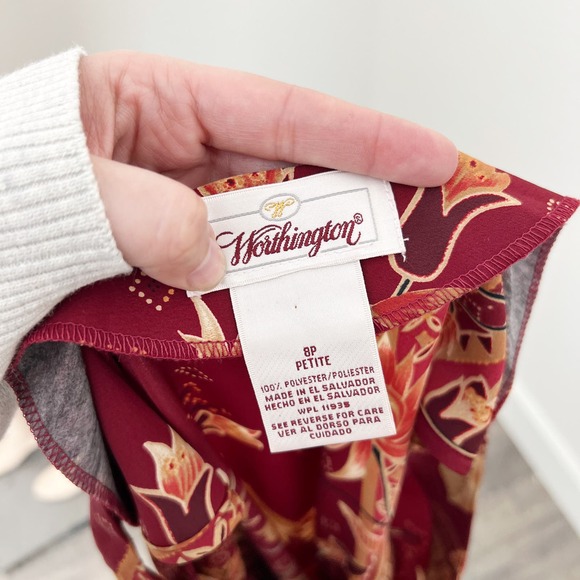 Vintage Red and Orange Maxi Dress - Picture 10 of 10